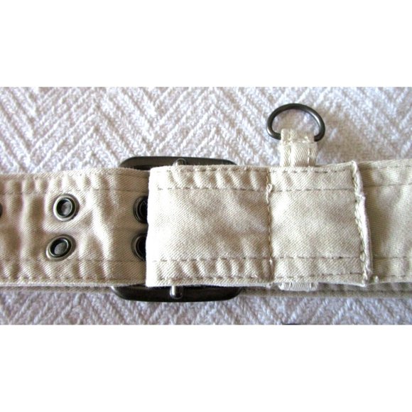 Tommy Hilfiger Women's Belts Cotton (Lot 2) - Black/Off White - Brushed Silver - Picture 15 of 15